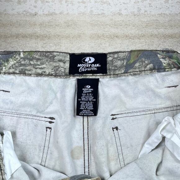 Vintage 90s Mossy Oak Hunting Camo Tactical Pants 36x30 Baggy Wide Fit Cargos - Picture 4 of 4